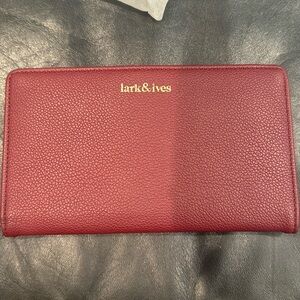 Lark & Ives Maroon Wallet